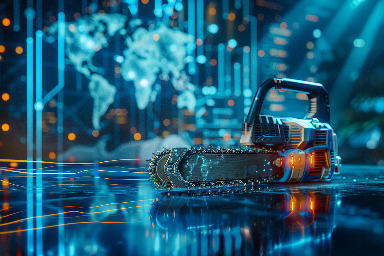 Lightweight cordless chainsaw for DIY users